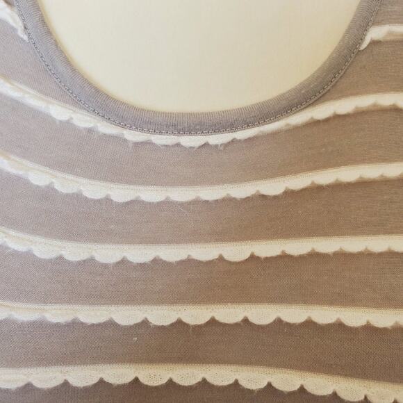 ModCloth Gray Striped Tank Top XXS - Picture 6 of 9